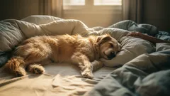 Pies wspina się, by spać na poduszce właściciela: oto, co to naprawdę oznacza