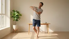 Jednym z ćwiczeń na poranny wigor jest delikatna rotacja stawów