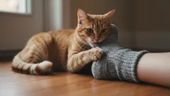 Dlaczego kot rzuca się na nogi i gryzie?