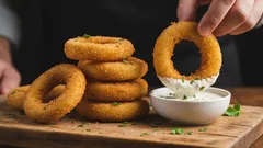 Przepis na krążki cebulowe w domu